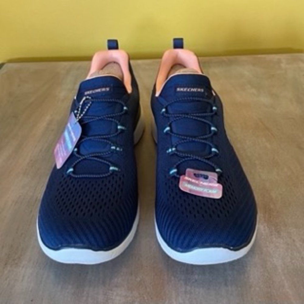 Women’s Skechers Summits Cool Classic Slip-On/No Tie Sneaker w/Memory Foam